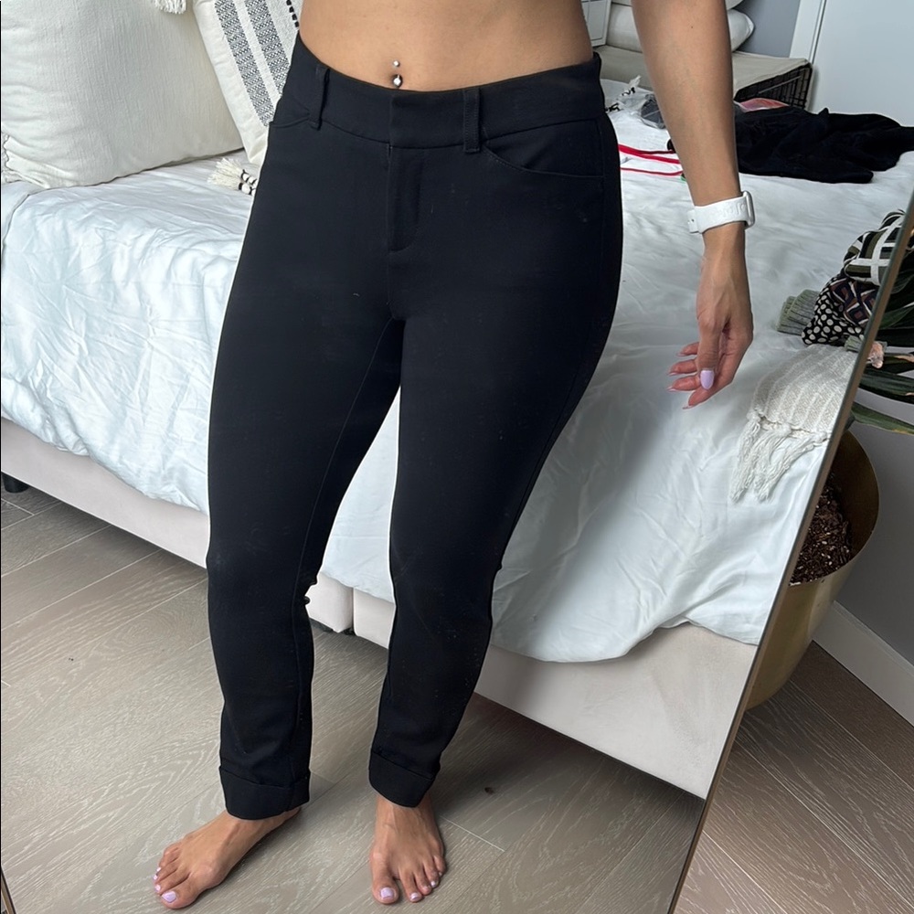 Ann Taylor Black Skinny Pants High-Rise